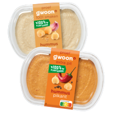 g'woon hummus naturel of pikant